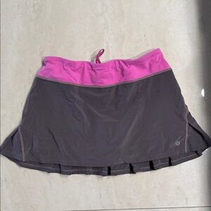 Lululemon Pink and Gray Athletic Skirt